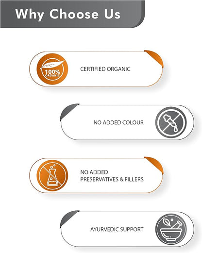 Just Jaivik 100% Organic Triphala Powder 227 gm / 0.5 lb | Supports Immunity & Digestive Functions | Natural Antioxidant | Certified Organic by OneCert Asia