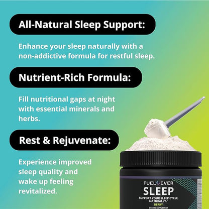 Sleep | Magnesium with Glycine | Berry Flavor 30 Servings