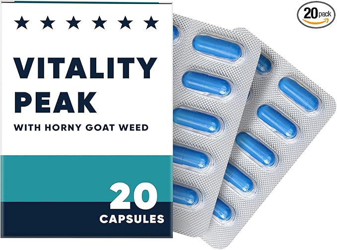 Nutrition Supplements with Tongkat Ali Extract, Peruvian Maca, Horny Goat Weed (Epimedium Root Extract), Ginseng Extract, Tribulus Terrestris, Thailand Butea Superba - 20 Counts