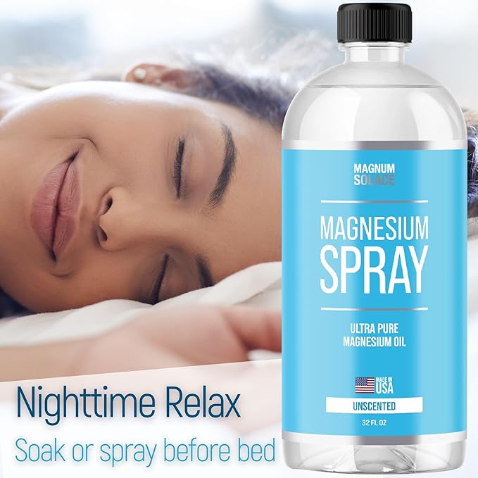 Magnesium Spray - Big 32 oz USP Grade Pure Magnesium Oil Spray - Made in USA Since 2008