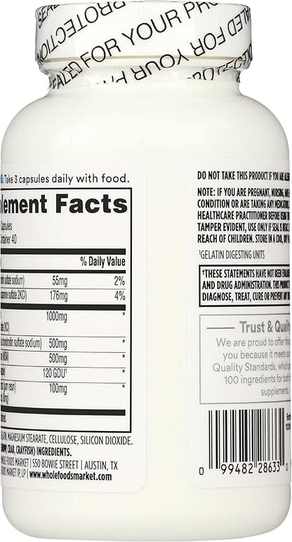 365 by Whole Foods Market, Glucosamine, Chondroitin & MSM, 120 Capsules
