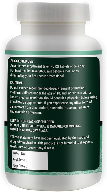 Moringa Tablets with Turmeric and Ginger, 300 Pills, 5 Month Supply, 150 Serving, 1000 Mg per Serving. One Capsule with Multiple Benefits - Supports Digestive Health(Pack of 2)