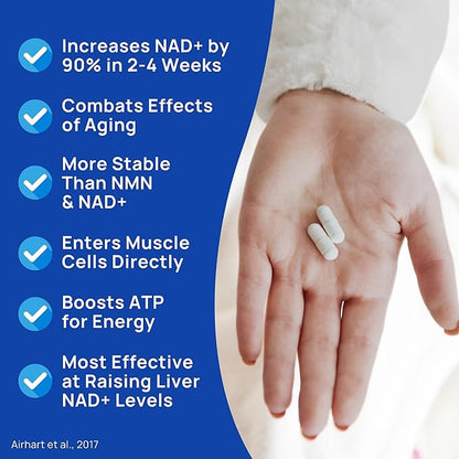 Nicotinamide Riboside 600mg NAD+ Precursor Supplement, 60 Capsules for Healthy Aging, Energy Metabolism, Cellular Health (60 Count (Pack of 4))