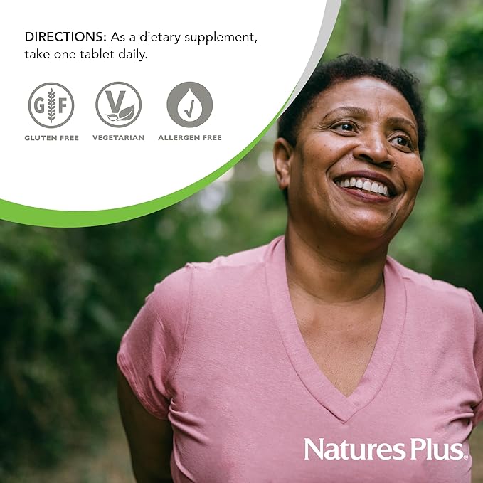 NaturesPlus Herbal Actives Black Cohosh - 30 Tablets - Nutritional Support for Well-Being During Menopause - Vegetarian, Gluten Free - 30 Servings