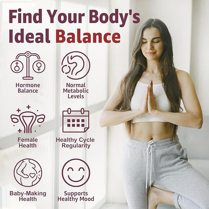 Myo-Inositol & D-Chiro Inositol Gummies for Women 2000mg + 50mg, 40:1 Ratio Inositol with Vegan Omega-3 + Vitamin D3, Magnesium Glycinate, Methyl Folate + B12 for Female Health & Wellness, Sugar Free