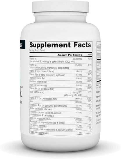 Source Naturals Mega-One Muti-Vitamin with Minerals, No Iron - 180 Tablets