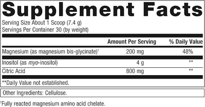 Metagenics Myo-Inositol Plus - Magnesium Supplement for Neuro Health* - with Myo-Inositol, Citric Acid & Magnesium - Supplements for Nervous System & Brain Function* - 7.8 Oz - 30 Servings