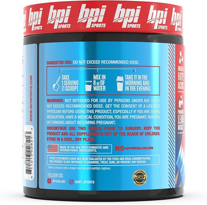 BPI Sports CLA + Carnitine – Conjugated Linoleic Acid – Performance, Lean Muscle – Caffeine Free – For Men & Women – Rainbow Ice – 50 servings – 12.34 Oz. (Packaging may vary)