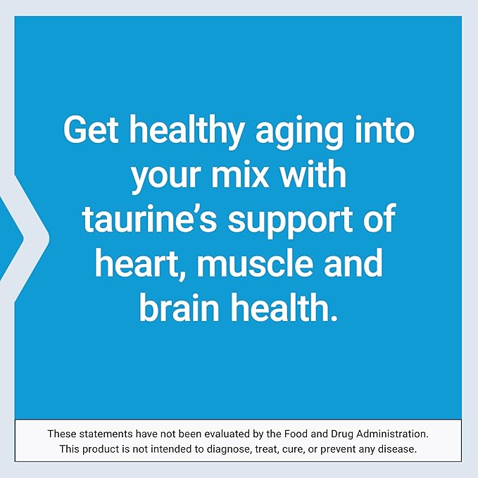 Life Extension Taurine Powder – Healthy Cardiovascular Support, Promotes Brain Health, Healthy Aging, and Muscle and Exercise Recovery – Gluten-Free, Non-GMO, Vegetarian – 300 Grams