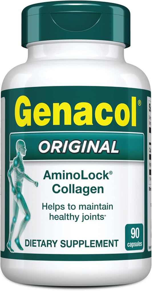Genacol Collagen Supplement with Ultra-Hydrolyzed Collagen Peptides, Maintains Joint Health, for Joints & Knees, 90 Capsules (30-Day Supply)