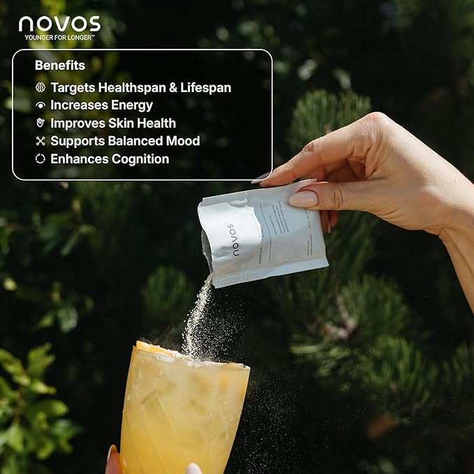 novos Core Vital Supplement Bundle | Daily Support for Skin, Energy, Mood, Gut, and Cognitive Wellness | 30 Servings + 120 Chews