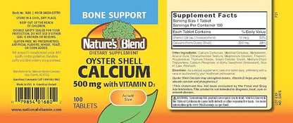 Oyster Shell Calcium with D3 100 Tabs