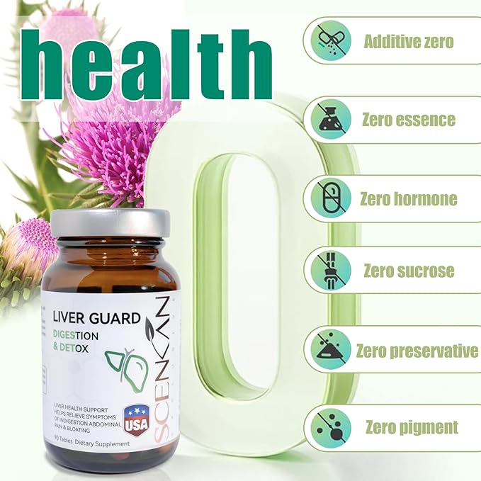 Milk Thistle & Artichoke Supplement for Liver Detox - Optimal Dose for Your Liver Support, 90 Capsules (1)