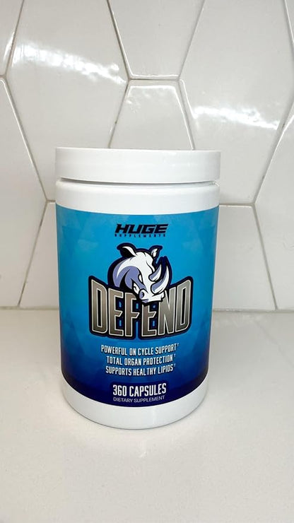 Defend Cycle Support - Most Stacked & Complete Organ Protection, Liver Support, Kidneys, Heart, Prostate & Immune System On Cycle - Contains NAC, TUDCA, Milk Thistle, Astragalus & More (360 Capsules)