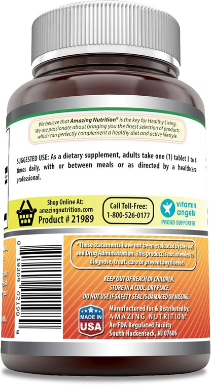 Amazing Formulas Bromelain 500 Mg Tablets Supplement | Non-GMO | Gluten Free | Made in USA (240 Count)