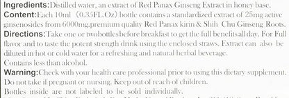 Royal King Red Panax Ginseng Extract 6000mg 10c.c./bottle X 30