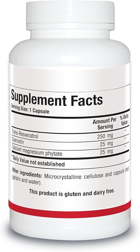 Biotics Research ResveraSirt HP Formulated by Dr. Mark Houston, Trans Resveratrol, Quercetin, Increase Sirtuin Activity, Cardiovascular Support, Heart Power, Vascular Support, 120 Capsules