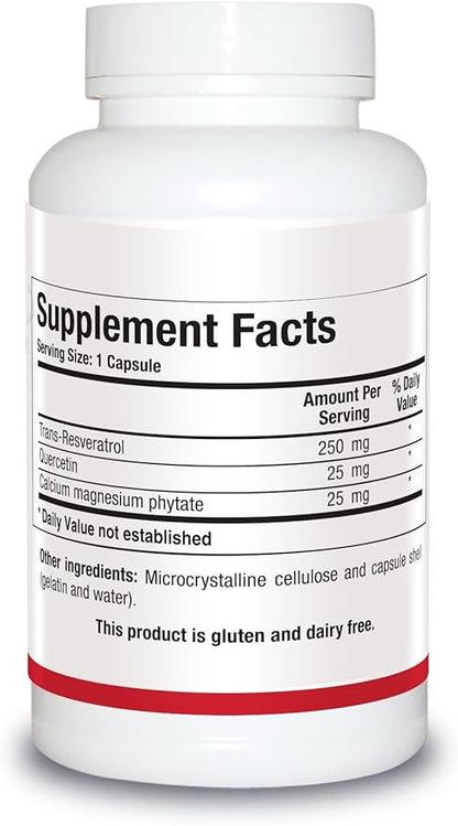 Biotics Research ResveraSirt HP Formulated by Dr. Mark Houston, Trans Resveratrol, Quercetin, Increase Sirtuin Activity, Cardiovascular Support, Heart Power, Vascular Support, 120 Capsules