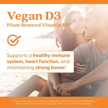 Doctors Best Vegan D3 2500 IU (Vitashine), Plant Sourced Vitamin D3, Non-GMO, Gluten Free, Soy Free, Vegan 60 Veggie Caps
