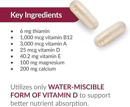 Bariatric Advantage Multi Formula Without Iron, High Potency Daily Multivitamin for Bariatric Surgery Patients with 22 Essential Vitamins and Nutrients - 540 Capsules