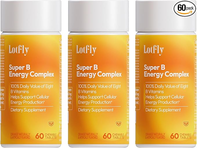 Super B Energy Complex with Taurine B12 Methylcobalamin and Folic Acid Methylated B Vitamins Supports Energy Metabolism & Nervous System Health - Vitamin B Complex for Men & Women - 180 Servings