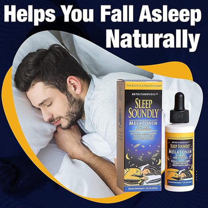 Sleep Soundly Melatonin, 2-Ounce Bottles (Pack of 3)
