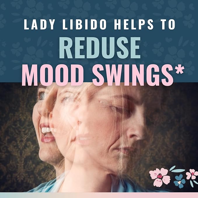 Lady Libido Supplement for Women Support Mood, Drive & Energy, with Hornygoatweed & Maca Root | Female Libido Booster for Women | Hormone Balance Pills to Relieve Stress & Reduce Dryness - 60 Capsules