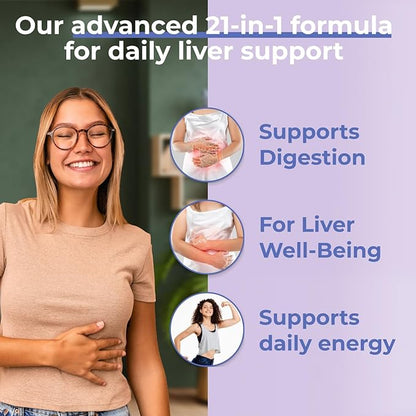 Liver Shield & Cleanse | Herbal Liver Cleanse Detox & Repair Supplement | Milk Thistle & Artichoke Extract Supplements | Fatty Liver & Health Support | 120 Capsules for Men and Women