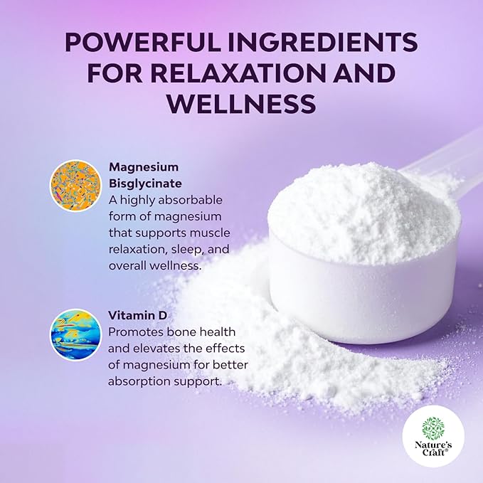 High Absorption Magnesium Glycinate Powder - Vegan Magnesium Powder for Sleep Relaxation & Regularity - Drink Mix Non-GMO Gluten Free & No Artificial Flavors (Honey Lemon) 40 Servings