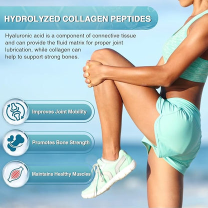 NATURE TARGET Marine Collagen Peptides Powder - Type I & III Collagen with Probiotics, Vitamin C & Hyaluronic Acid for Skin, Hair, Nails & Joint, Wild-Caught Fish & Grass-Fed Bovine, 35 Servings