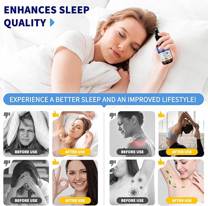 2 Pack Pure Magnesium Oil Spray, Magnesium Oil Spray, 100% Pure & Natural Organic Concentrated Magnesium Chloride Oil