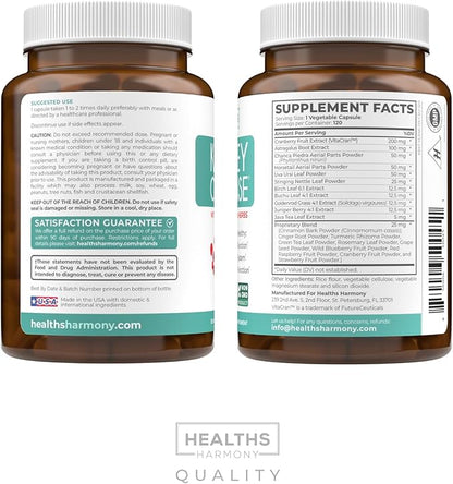 Chanca Piedra Kidney Cleanse Detox & Repair - Herbal Liver & Kidney Support Supplement with Cranberry Astragalus & More for Cleansing Protective Support - Vegan Non-GMO & Lab Verified (4 Month Supply)