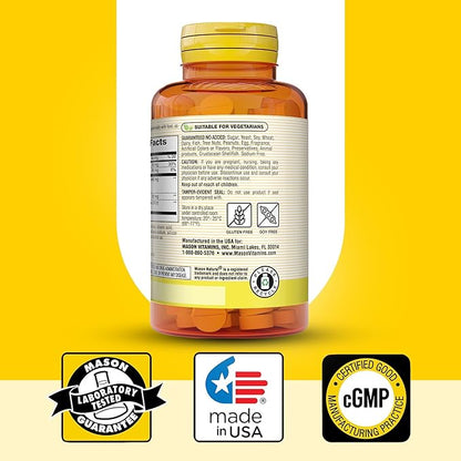 MASON NATURAL Cranberry with Probiotic, 2 Month Supply, Highly Concentrated, Supports Normal Immune Health & Urinary System, 60 Tablets