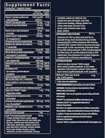 Bioactive Men's Multivitamin - One-Daily Multi (30 Vegetarian Capsules)