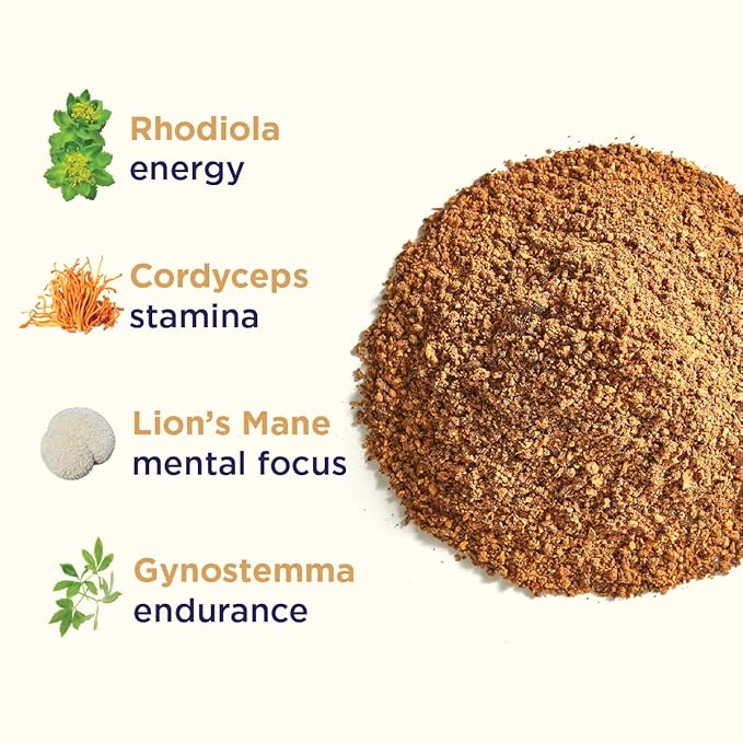 Rasa Bold – Adaptogenic Mushroom Coffee Alternative | Vegan, Keto, Whole 30, Ayurveda Wellness Tonic with Lion's Mane, Rhodiola, +Cordyceps (8 oz / 30 Servings)