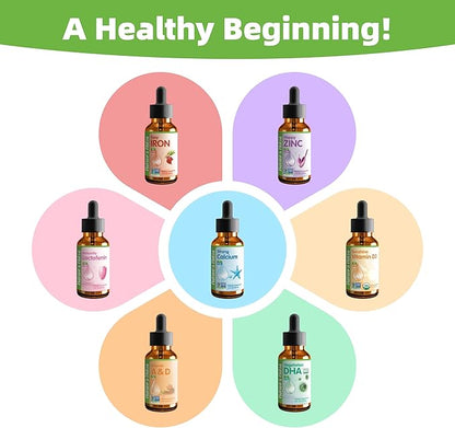 Nature's Nutra Happy Zinc, Premium Liquid Zinc for Baby, Infant, Kids and Children, TRAACS Chelate Zinc, High Bioavailability, Non-GMO, Kosher, 2 Fl. Oz (60ml)