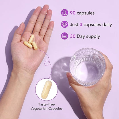 Premom Inositol Plus - 2000mg Myo-Inositol & 50mg D-Chiro Inositol, CoQ10, Folate & Vitamin D3-40:1 Ratio - Supports Hormonal Balance, Ovarian & Reproductive Health - 30 Day Supply