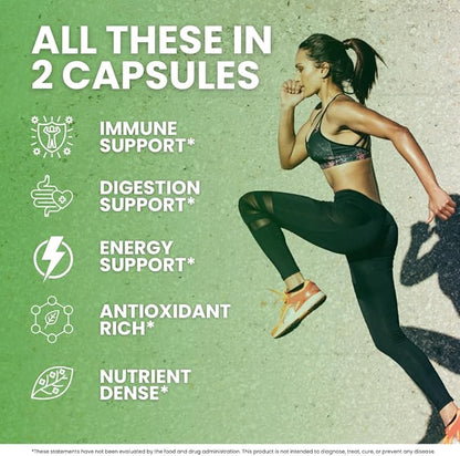 Moringa Capsules – 90 Pure Moringa Powder Capsules Packed with Nutrients for Immune Support, and Daily Health