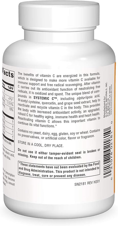 Source Naturals, Inc. Systemic C, 1000mg - 100 Tablets
