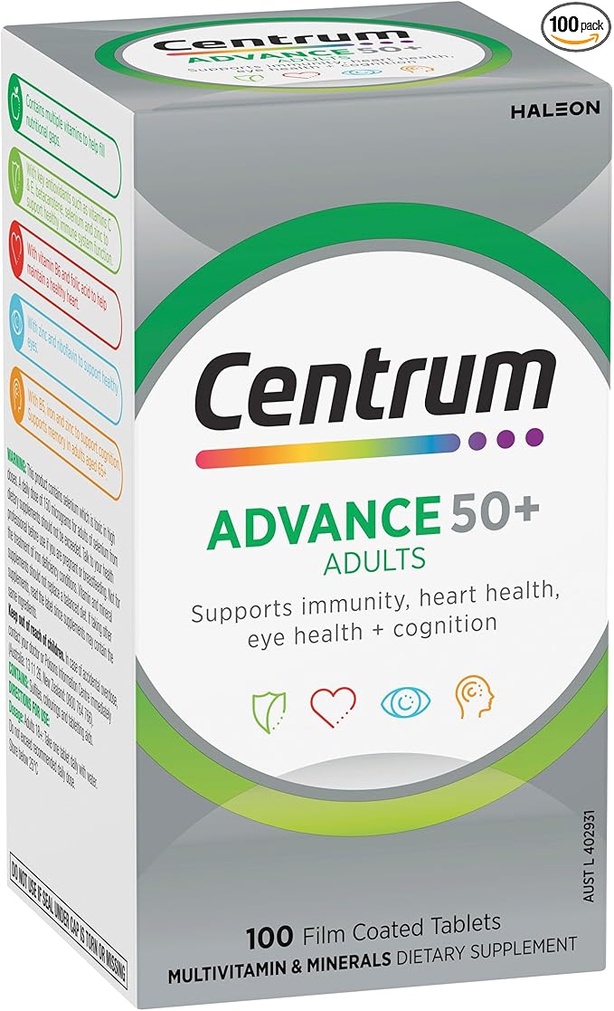 Centrum Advance 50+ 100 Tablets