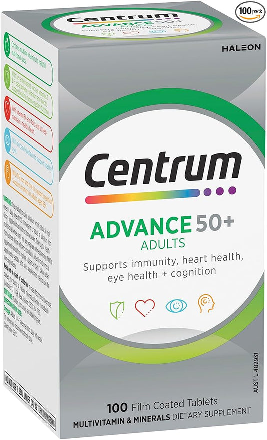 Centrum Advance 50+ 100 Tablets