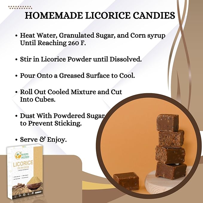 Licorice Powder 100% Pure & Natural Licorice Root Powder for Herbal Tea, Skin Care, & DIY Beauty Natural Licorice Root Supplement 5.3 oz Resealable Pack