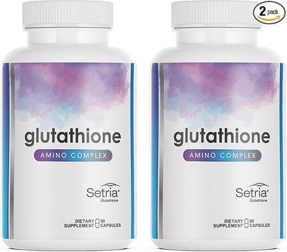 High Absorption Antioxidant with Setria®, NAC & BioPerine® – Supports Anti-Aging, Energy, Liver Detox & Immune Health – 90 Capsules (Pack of 2)
