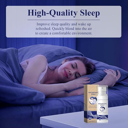 2Pcs Magnesium Oil Spray-Pure & Organic Natural Magnesium Oil Bottle,Skin & Body Natural Magnesium Oil Spray,Magnesium Oil Spray for Soothing Relief & Relaxation and Better Sleep