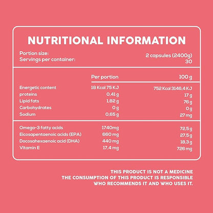 Caro FIT - High Concentration Salmon Omega 3 EPA DHA 60 Softgels