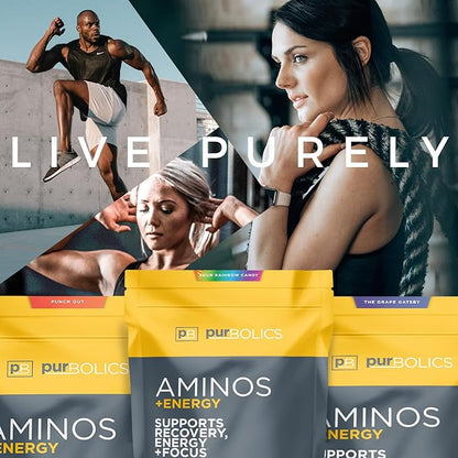 Aminos | 4g of Free-Form Amino Acids, Beta-Alanine, 0 Sugar & 60 Servings (Razzle Dazzle)