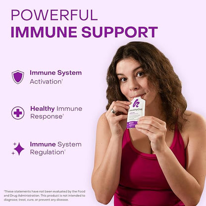 Healthycell Immune Super Boost Daily Liquid Supplement - Immune Support Supplement for Adults with Echinacea, Elderberry, Vitamin C, Vitamin D, Calcium & Zinc - 30 Gel Packs