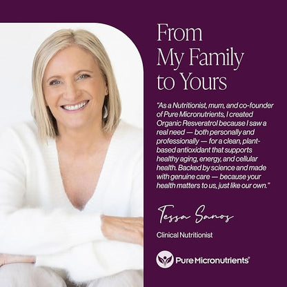 Organic Resveratrol Supplement – Trans-Resveratrol Capsules with Green Tea & Black Pepper – Highly Purified & Bioavailable - 90 Vegan Caps