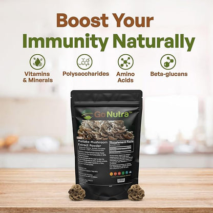 Maitake Mushroom Extract Powder 8 oz | 10:1 Extract Strength | Mushroom Supplement 30% Polysaccharides | Maitake Powder King of Mushrooms