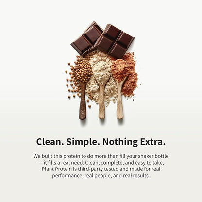 Snap Supplements Organic Plant Based Vegan Protein Powder Nitric Oxide Boosting Protein Powder, BCAA Amino Acid for Muscle Growth, Performance & Recovery - 30 Servings (Chocolate)